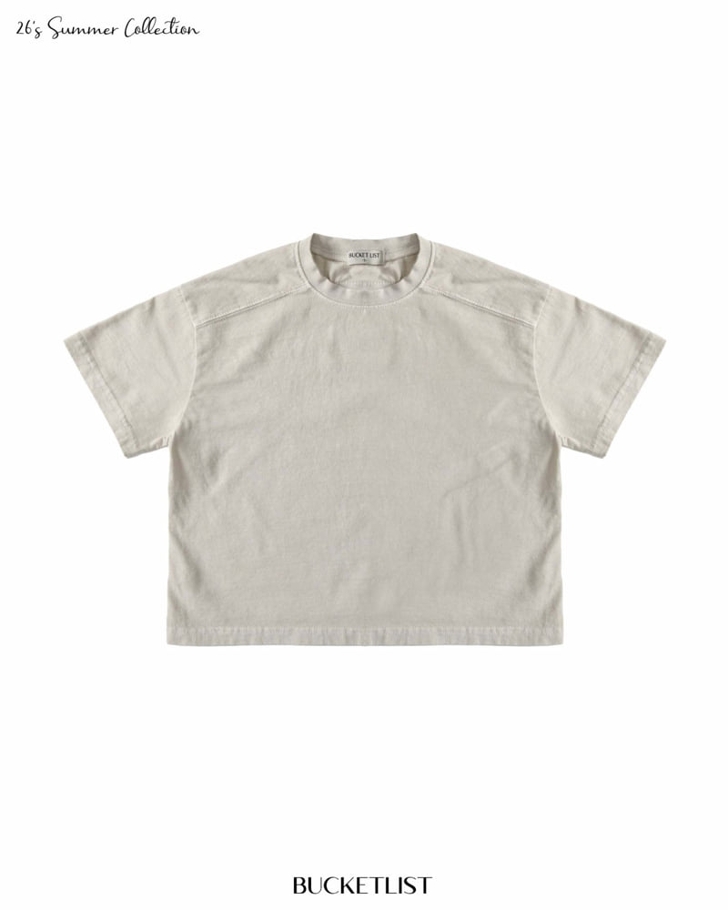 Bucket List - Korean Children Fashion - #minifashionista - Dyed Short Sleeve Tee - 9