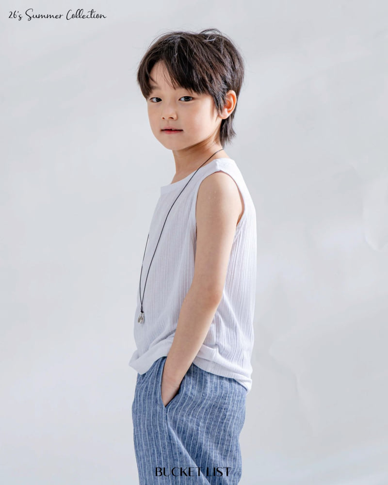 Bucket List - Korean Children Fashion - #magicofchildhood - Soft Sleeveless Tee - 4