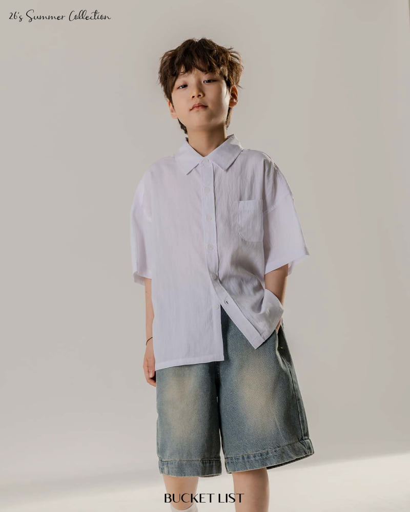 Bucket List - Korean Children Fashion - #minifashionista - Ice Short Sleeve Shirt - 10