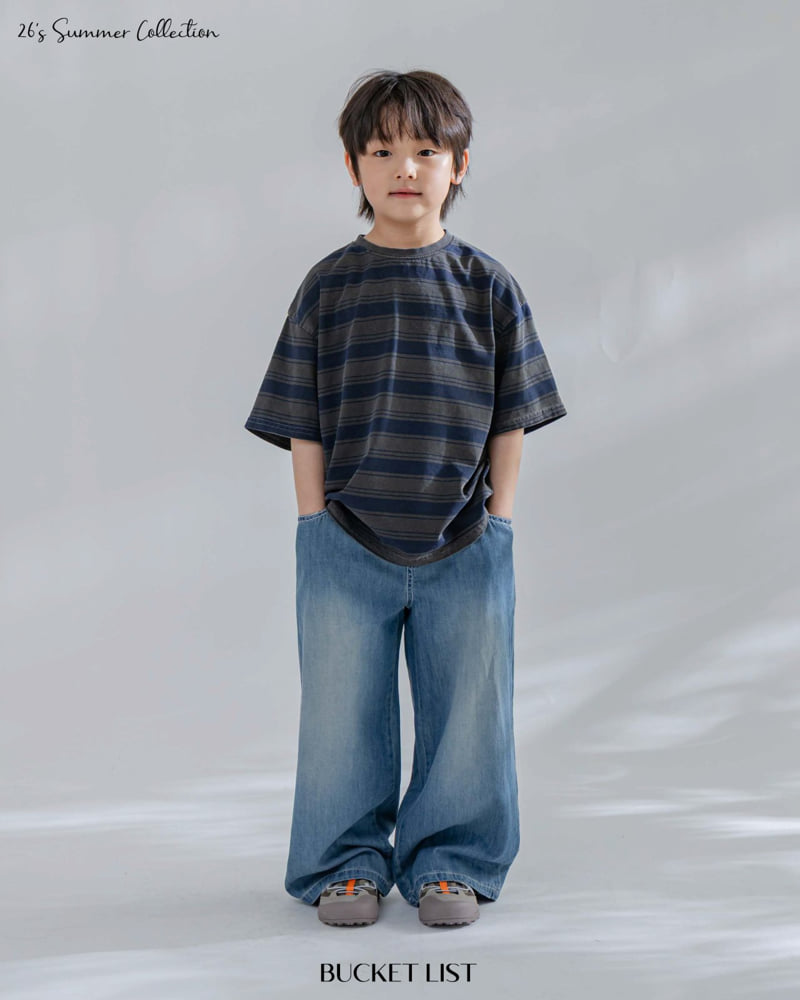 Bucket List - Korean Children Fashion - #minifashionista - Summer Slub Denim Pants - 6
