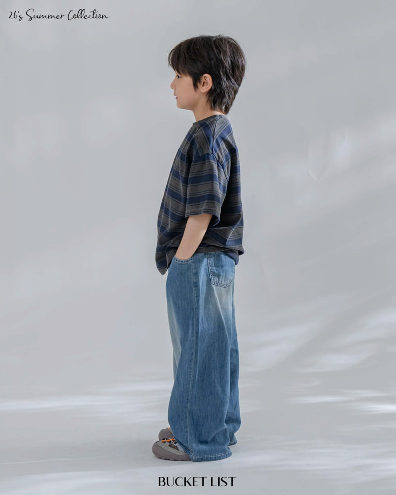 Bucket List - Korean Children Fashion - #prettylittlegirls - Summer Slub Denim Pants - 7