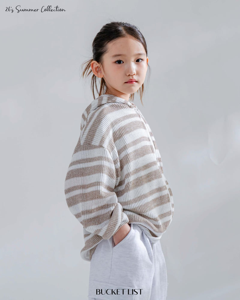 Bucket List - Korean Children Fashion - #prettylittlegirls - Ocean Stripe Hood Zip-Up - 5