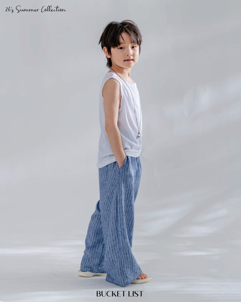 Bucket List - Korean Children Fashion - #stylishchildhood - Soft Sleeveless Tee - 8