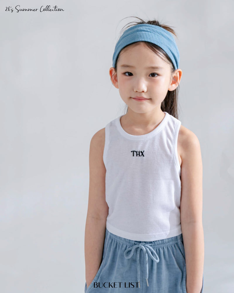 Bucket List - Korean Children Fashion - #stylishchildhood - THX Crop Sleeveless - 7