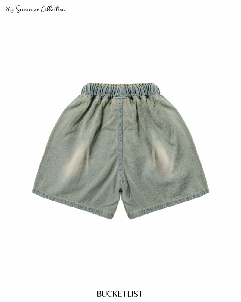 Bucket List - Korean Children Fashion - #stylishchildhood - Brush Denim Shorts - 11