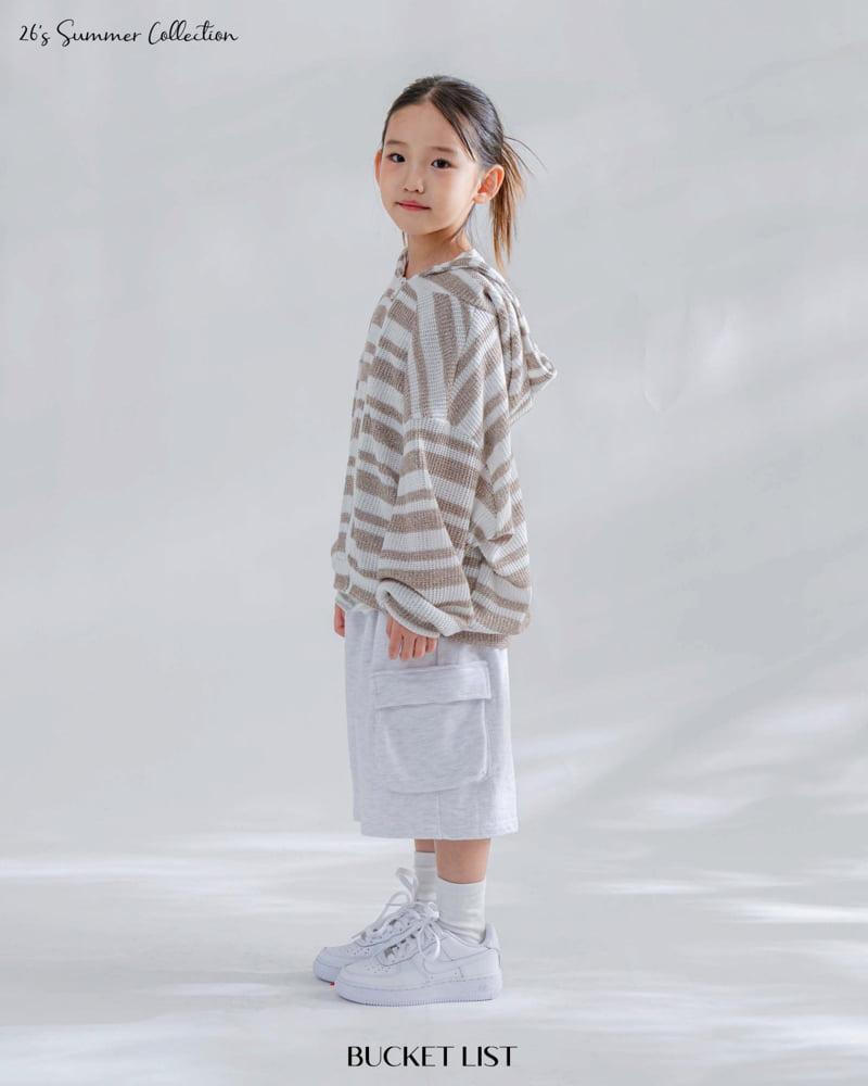 Bucket List - Korean Children Fashion - #stylishchildhood - Ocean Stripe Hood Zip-Up - 8