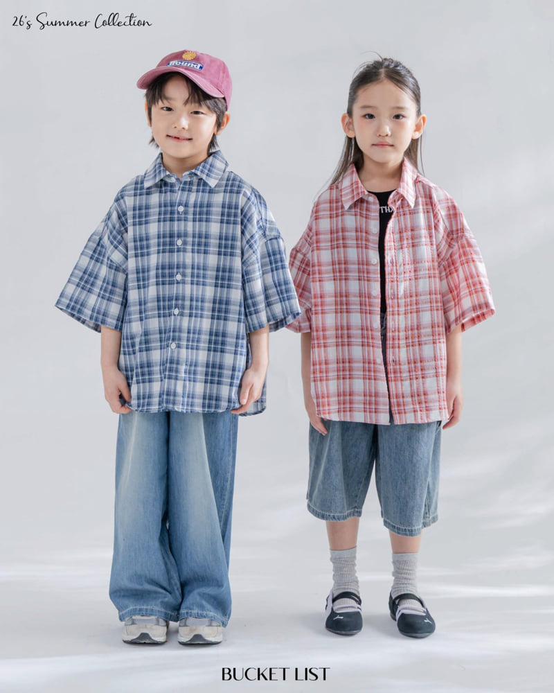Bucket List - Korean Children Fashion - #todddlerfashion - Vivid Check Shirt - 12