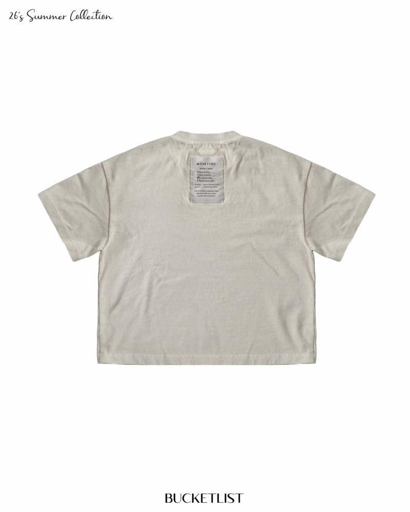Bucket List - Korean Children Fashion - #todddlerfashion - Dyed Short Sleeve Tee - 11