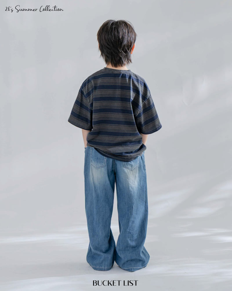 Bucket List - Korean Children Fashion - #todddlerfashion - Summer Slub Denim Pants - 8