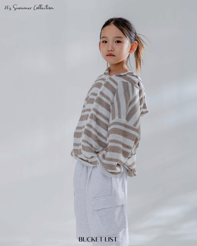 Bucket List - Korean Children Fashion - #todddlerfashion - Ocean Stripe Hood Zip-Up - 6