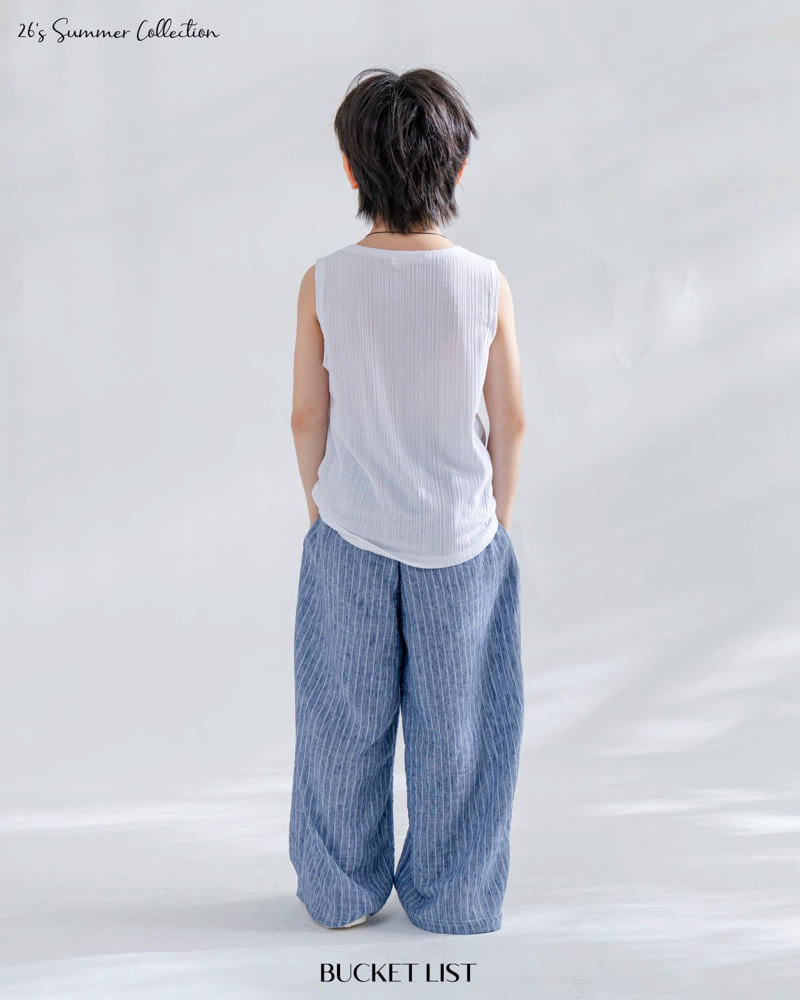 Bucket List - Korean Children Fashion - #toddlerclothing - Soft Sleeveless Tee - 7