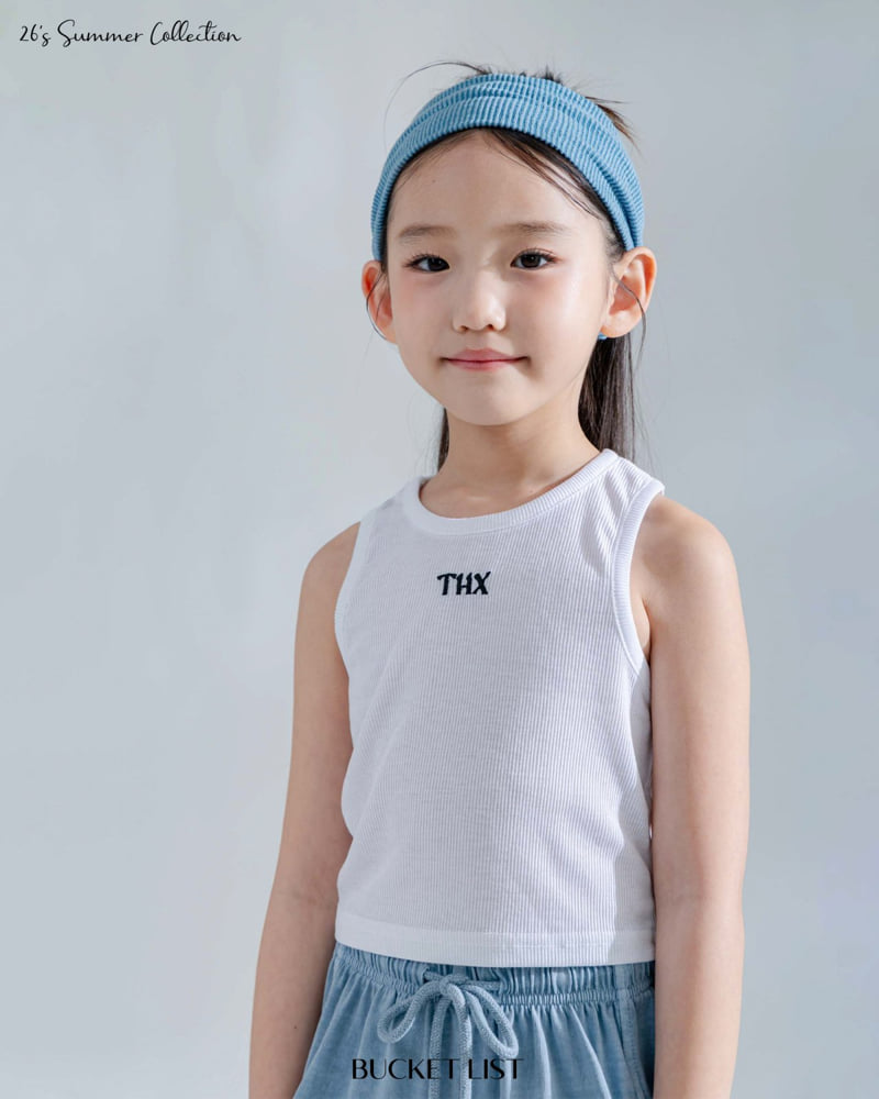 Bucket List - Korean Children Fashion - #toddlerclothing - THX Crop Sleeveless - 6
