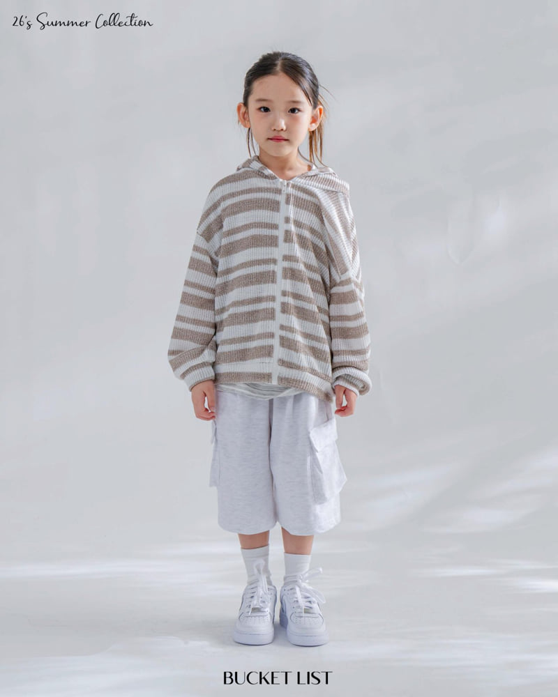 Bucket List - Korean Children Fashion - #toddlerclothing - Ocean Stripe Hood Zip-Up - 7