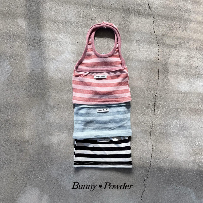 Bunny Powder - Korean Children Fashion - #Kfashion4kids - Stripe Halter Sleeveless - 2