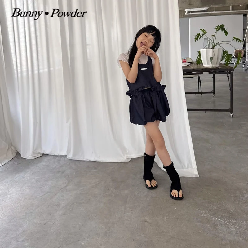 Bunny Powder - Korean Children Fashion - #Kfashion4kids - Denim Balloon Skirt Pants - 12