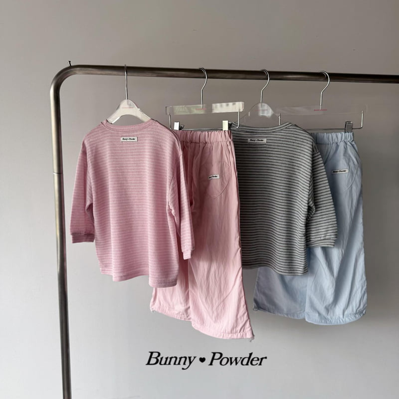 Bunny Powder - Korean Children Fashion - #childofig - Loose Stripe Tee - 5