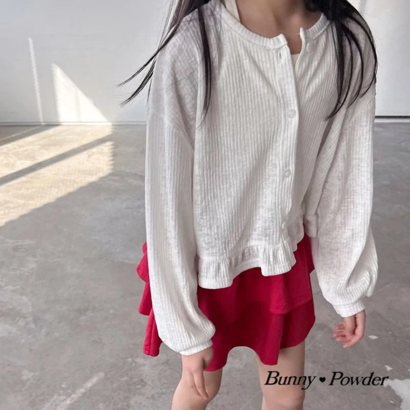 Bunny Powder - Korean Children Fashion - #childofig - Flower Button Cardigan - 10