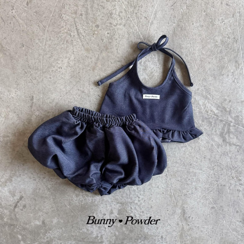 Bunny Powder - Korean Children Fashion - #childofig - Denim Balloon Skirt Pants - 3