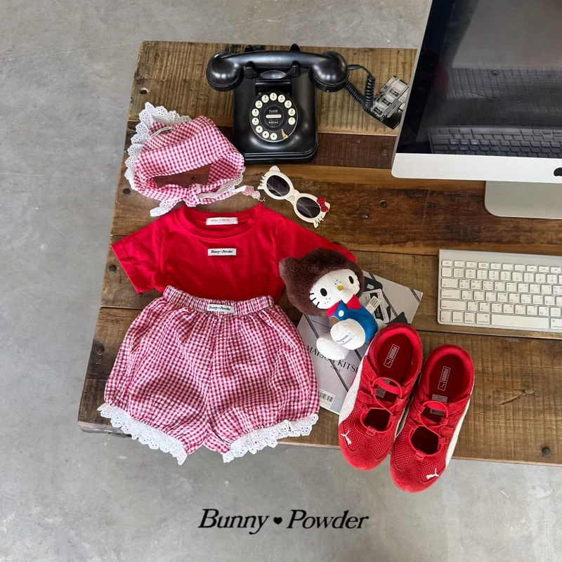 Bunny Powder - Korean Children Fashion - #childofig - Check Bloomer Pants - 6