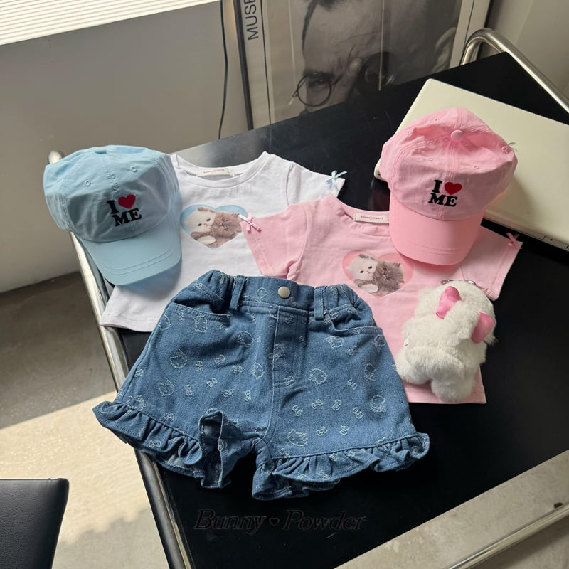 Bunny Powder - Korean Children Fashion - #childofig - Cat Denim Pants - 6