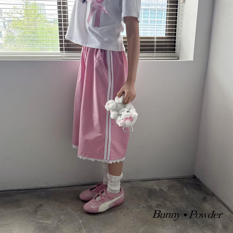 Bunny Powder - Korean Children Fashion - #childofig - Lace Track Pants - 12