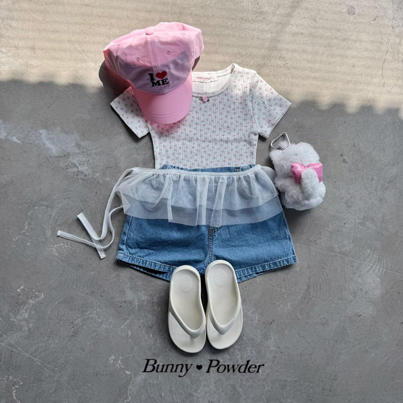 Bunny Powder - Korean Children Fashion - #childrensboutique - Ribbon Pocket Denim Pants - 8