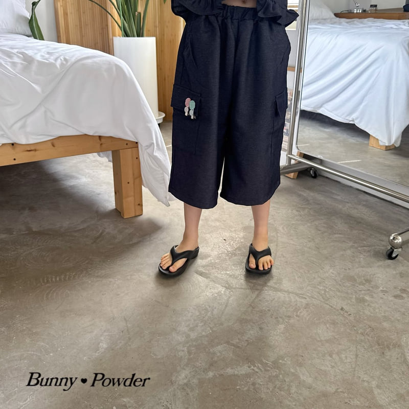 Bunny Powder - Korean Children Fashion - #childrensboutique - Denim Cargo Bermuda Pants - 11