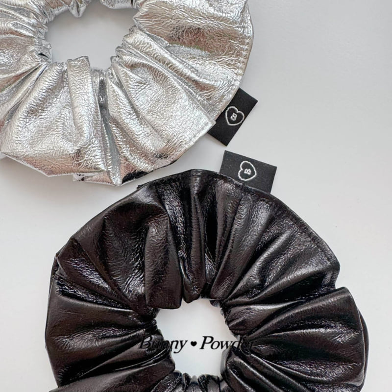 Bunny Powder - Korean Children Fashion - #childrensboutique - Glossy Scrunchie