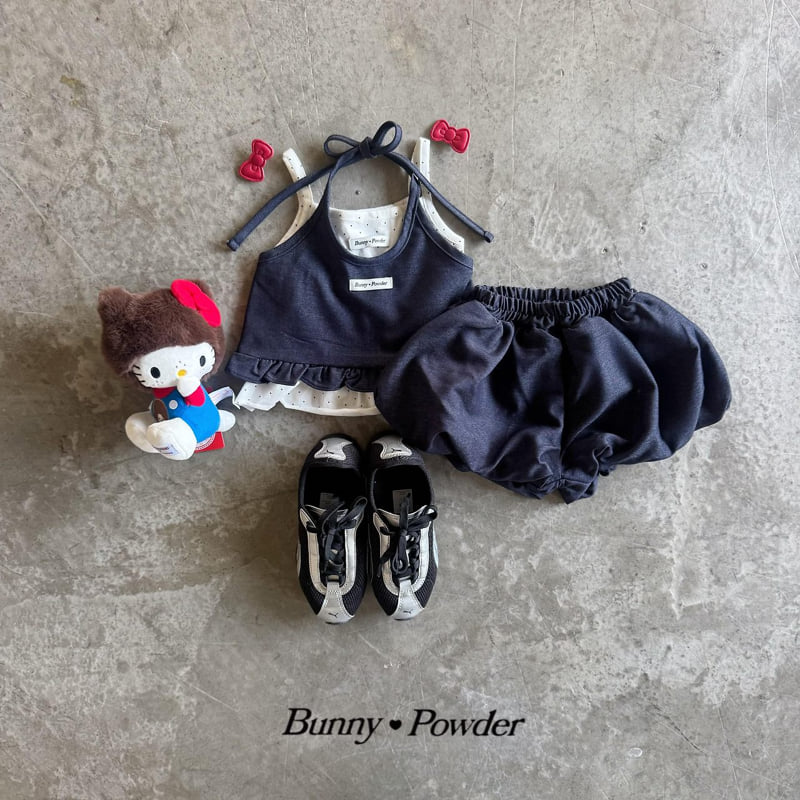 Bunny Powder - Korean Children Fashion - #childrensboutique - Denim Balloon Skirt Pants - 5