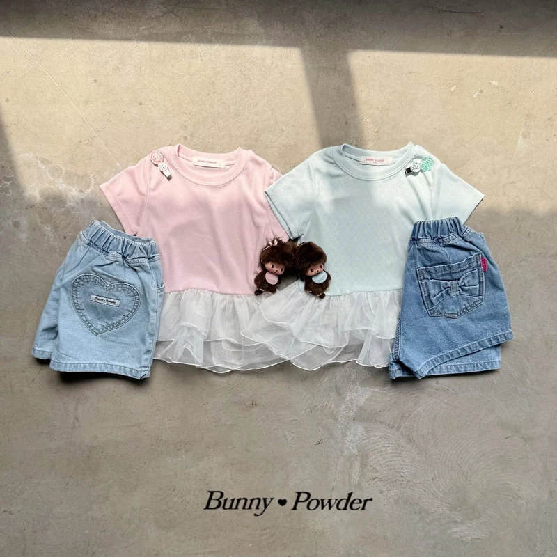 Bunny Powder - Korean Children Fashion - #childofig - Heart Sha Tee - 4