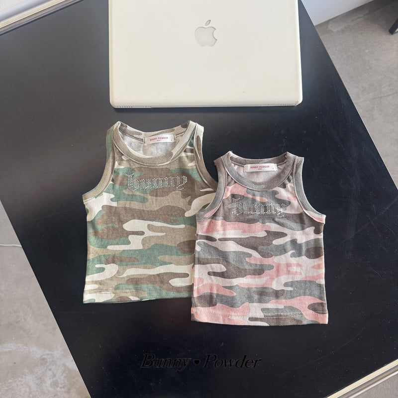 Bunny Powder - Korean Children Fashion - #childrensboutique - Military Sleeveless - 2