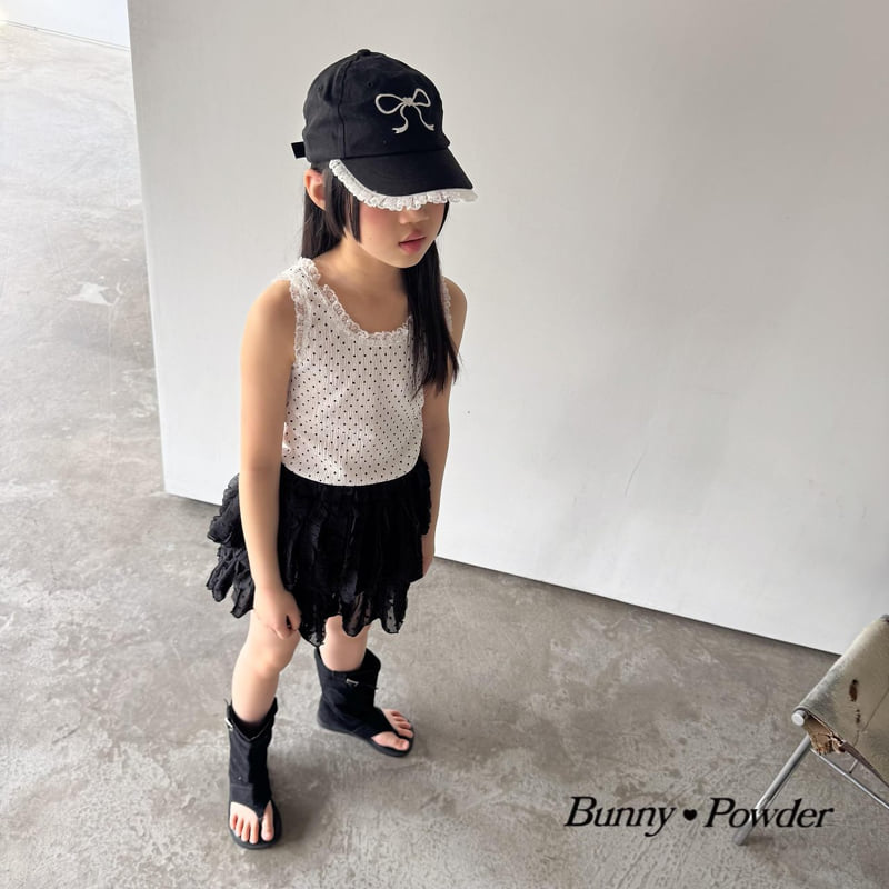 Bunny Powder - Korean Children Fashion - #childrensboutique - Lace Tank Sleeveless - 10