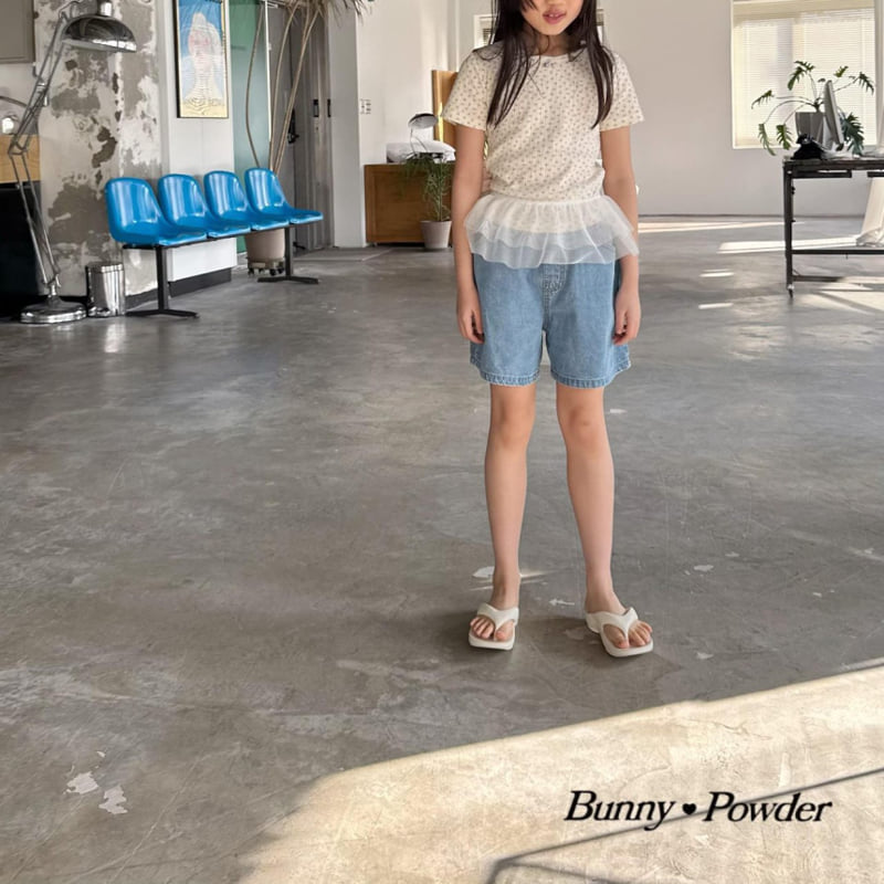 Bunny Powder - Korean Children Fashion - #designkidswear - Ribbon Pocket Denim Pants - 9