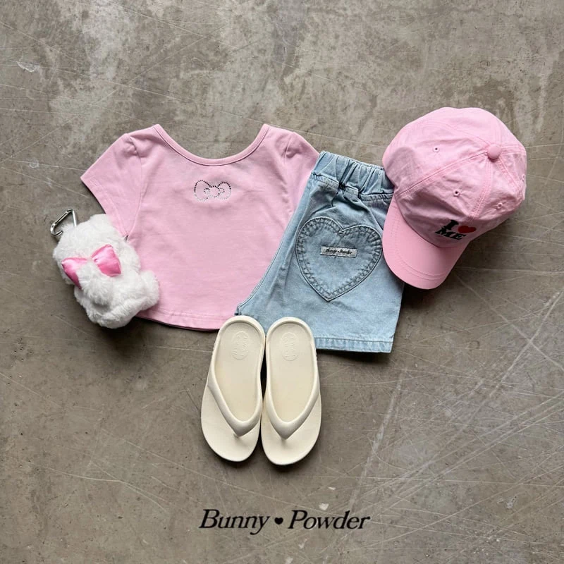 Bunny Powder - Korean Children Fashion - #childrensboutique - Ribbon Cubic Tee - 4