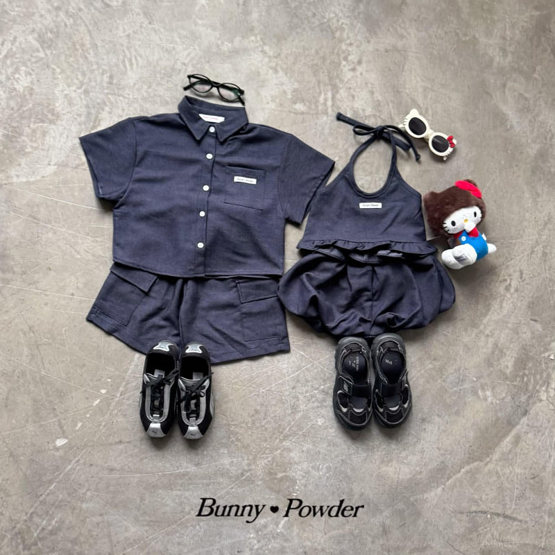 Bunny Powder - Korean Children Fashion - #designkidswear - Denim Balloon Skirt Pants - 6