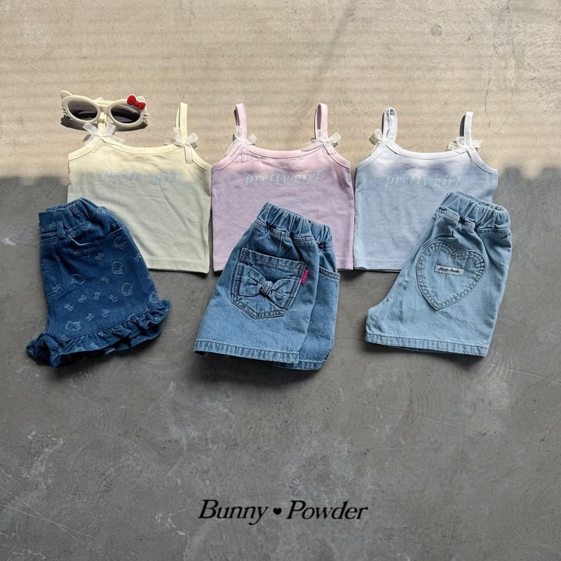 Bunny Powder - Korean Children Fashion - #designkidswear - Cat Denim Pants - 8