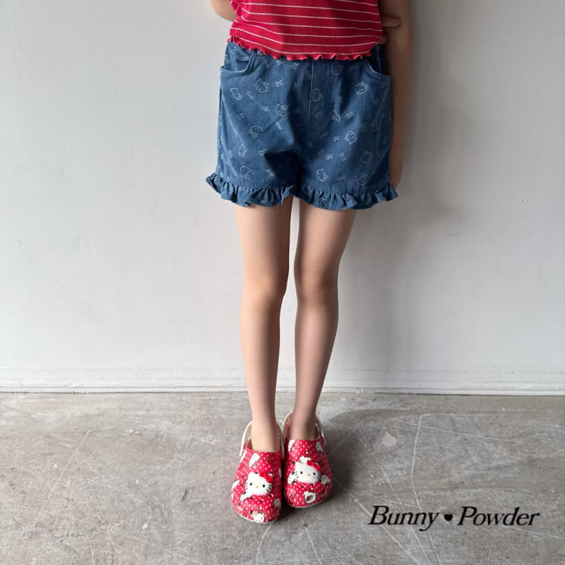 Bunny Powder - Korean Children Fashion - #discoveringself - Cat Denim Pants - 9