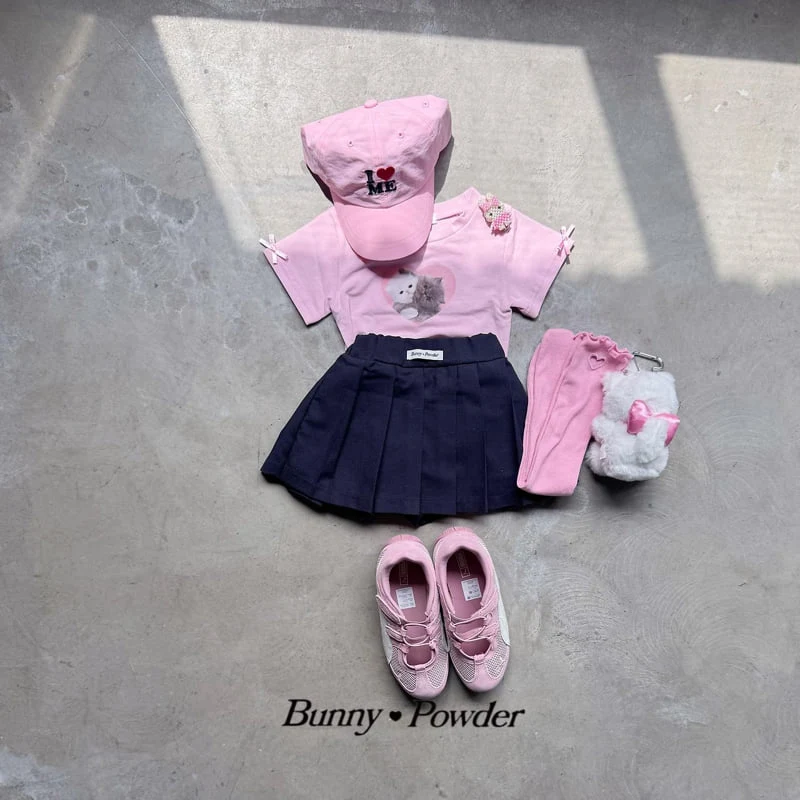 Bunny Powder - Korean Children Fashion - #fashionkids - Heart Cat Tee - 8