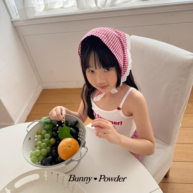 Bunny Powder - Korean Children Fashion - #fashionkids - Check Bandana - 7