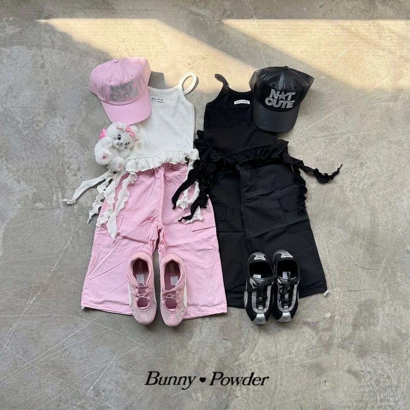 Bunny Powder - Korean Children Fashion - #fashionkids - Hearts Cargo Pants - 8