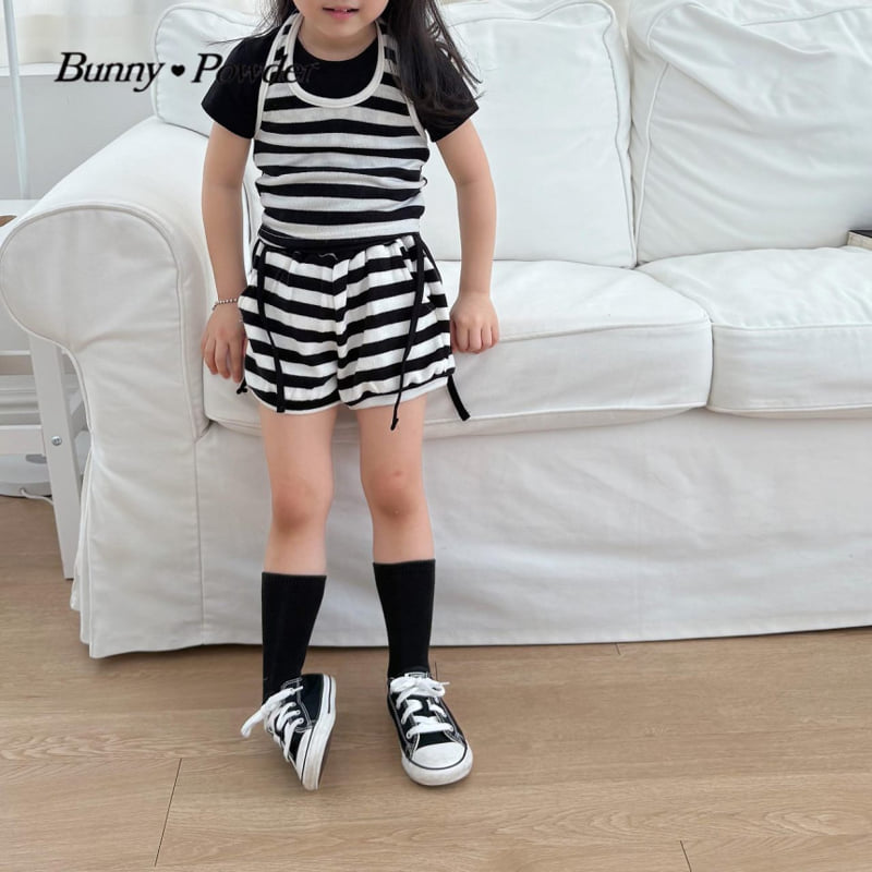 Bunny Powder - Korean Children Fashion - #fashionkids - Stripe Halter Sleeveless - 12