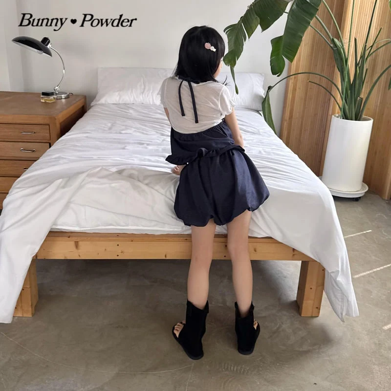 Bunny Powder - Korean Children Fashion - #fashionkids - Denim Halter Bustier - 9