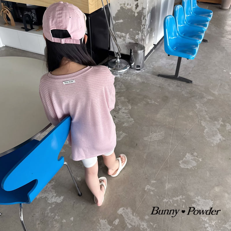 Bunny Powder - Korean Children Fashion - #kidsshorts - Loose Stripe Tee - 10