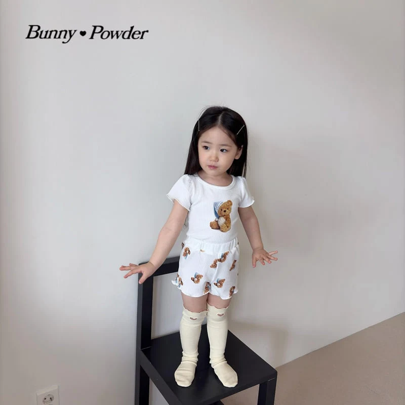 Bunny Powder - Korean Children Fashion - #kidsshorts - Good Night Set - 9