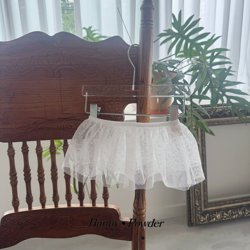 Bunny Powder - Korean Children Fashion - #kidsshorts - Dot Can Layered Skirt - 3