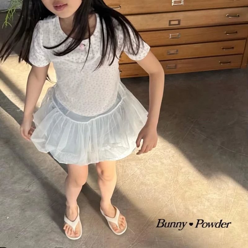 Bunny Powder - Korean Children Fashion - #kidsshorts - Sha Balloon Layered One-piece - 11