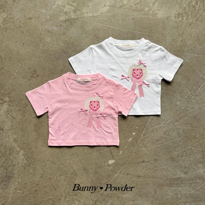 Bunny Powder - Korean Children Fashion - #kidsshorts - Rosette Tee - 2