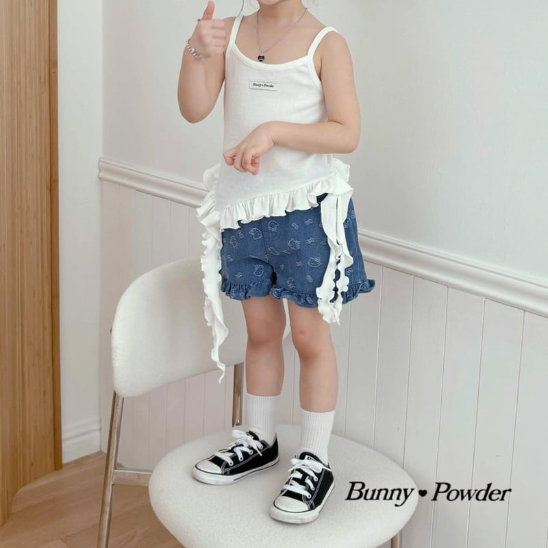 Bunny Powder - Korean Children Fashion - #kidsshorts - Point Sleeveless - 12