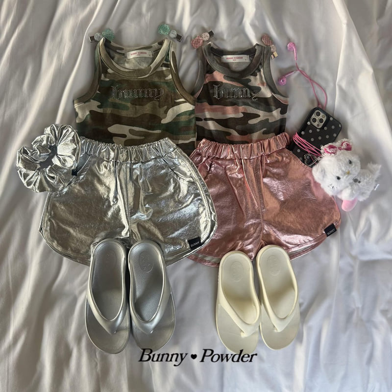 Bunny Powder - Korean Children Fashion - #kidsshorts - Military Sleeveless - 6