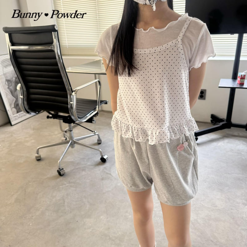 Bunny Powder - Korean Children Fashion - #kidsshorts - Kkaet Tank Set - 12